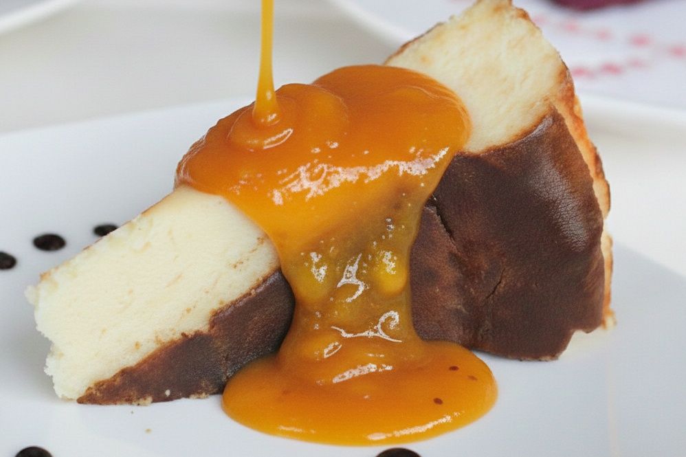 San Sebastian with Mango Sauce