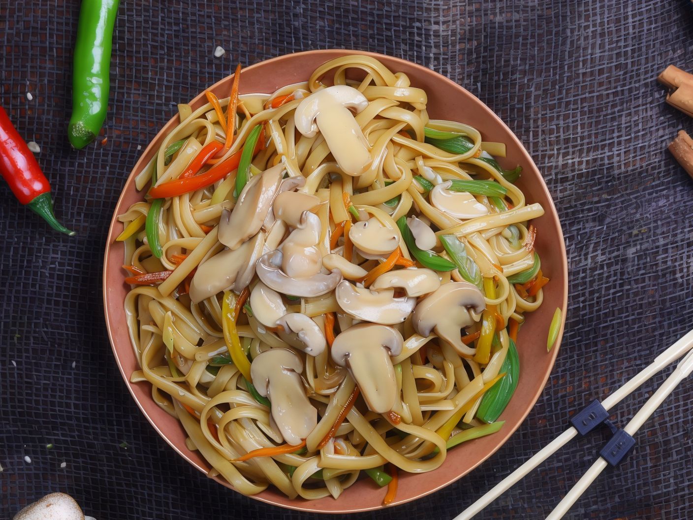 Noodles With Mushroom