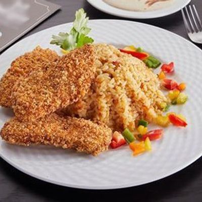 Crispy Fish Fillet Rice Platter