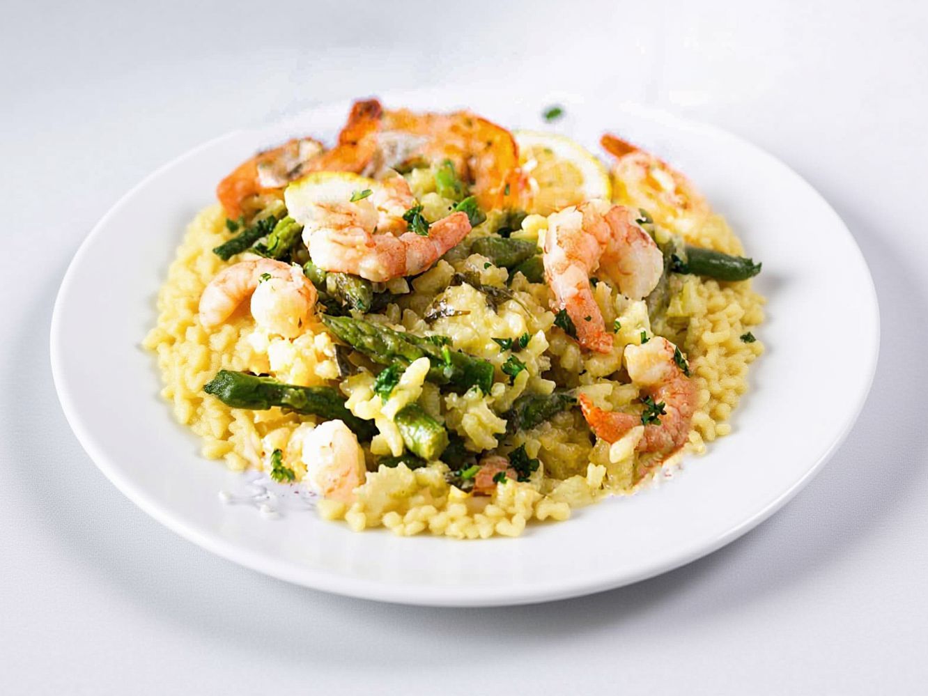 Shrimp Risotto W Saffron