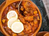 Okra With Meat Tagine