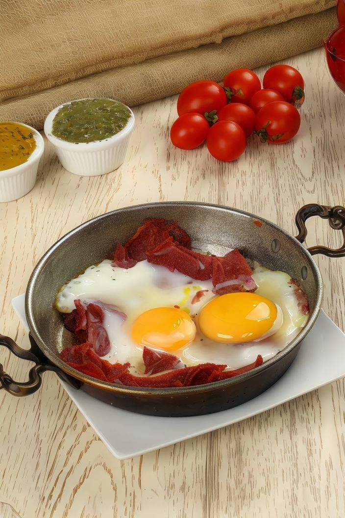 Fried Eggs W Pastrami