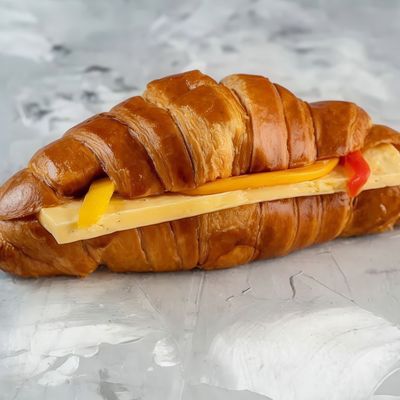 Roumi Cheese Croissant Sandwich.