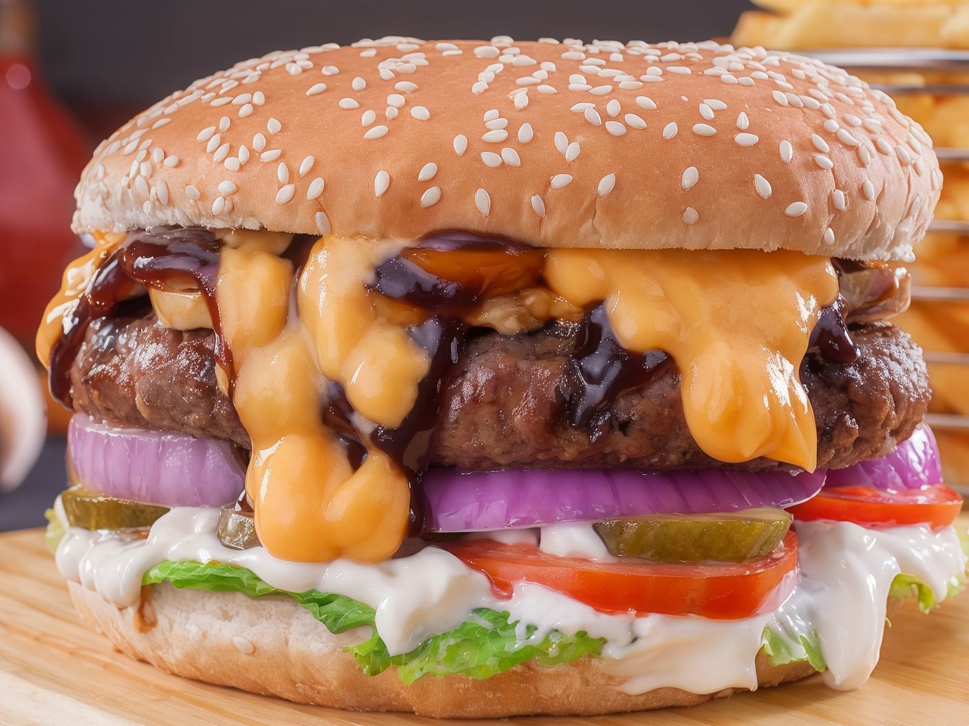Bbq Burger Sandwich