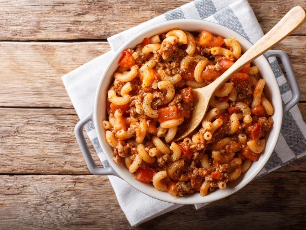 Pasta with minced meat