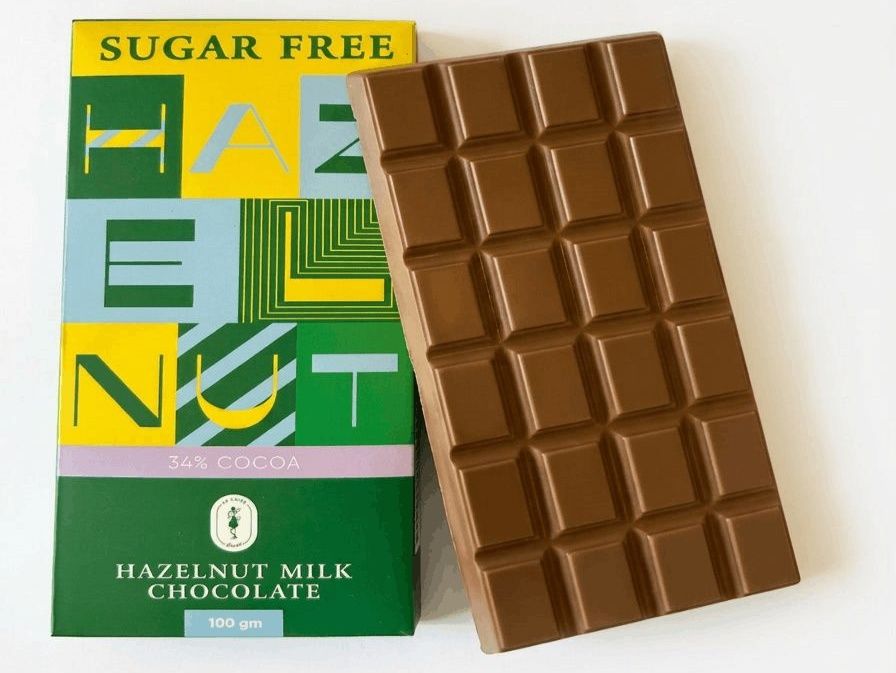 Hazelnut Milk Chocolate Bar – Sugar Free