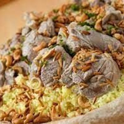 طبق منسف أرز صغير