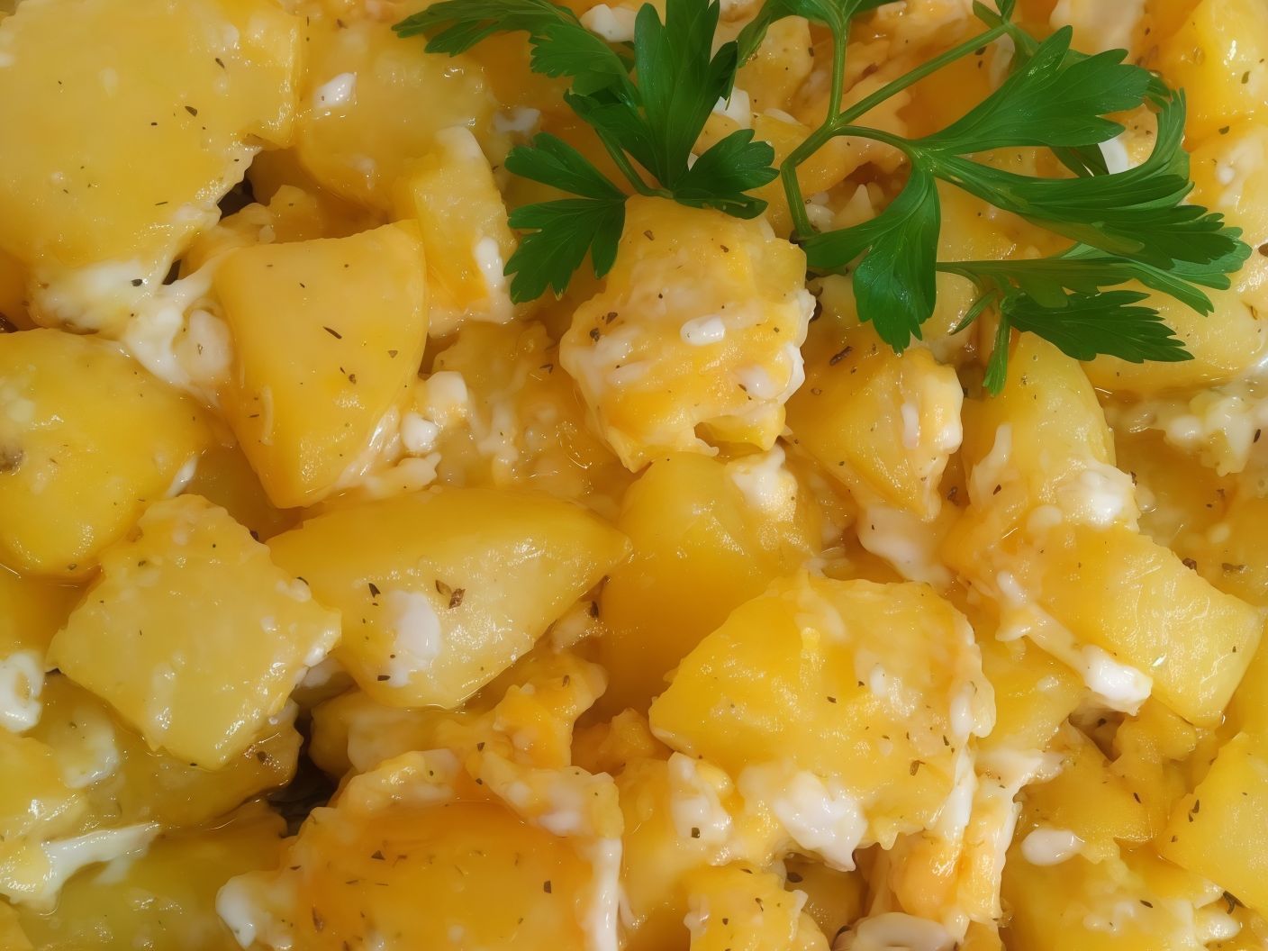 Potatoes With Eggs Platter