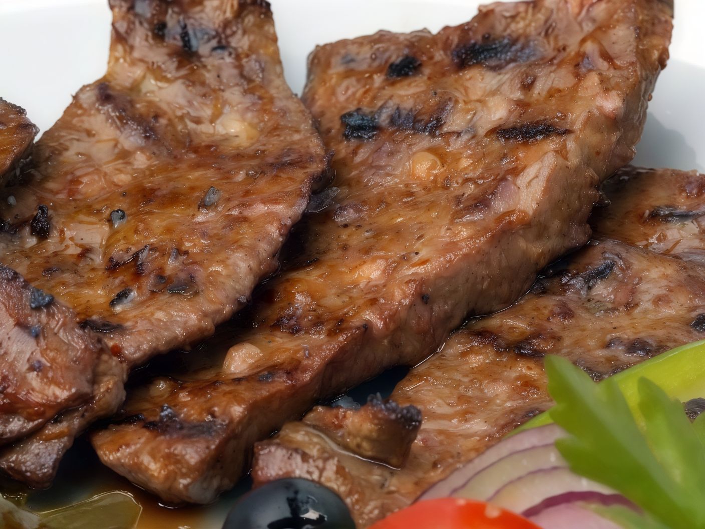 Grilled liver