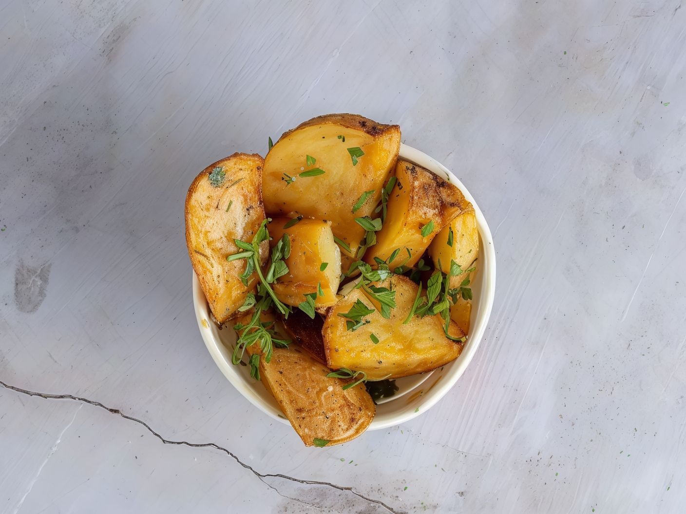 Potato With Garlic And Herbs