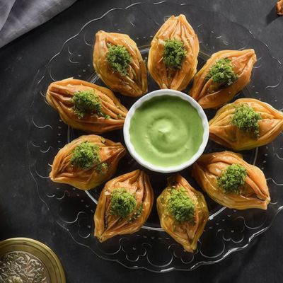 بقلاوة ميديا تركية بالمكسرات