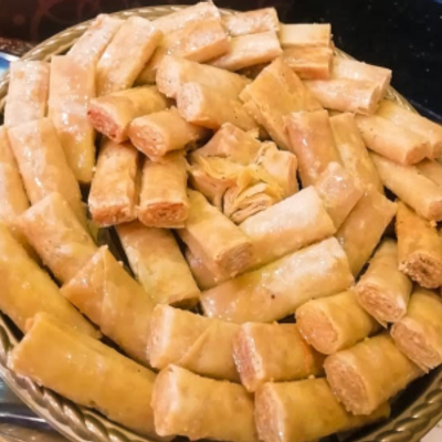 أصابع بقلاوة بالكاجو