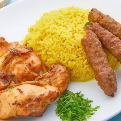 Kofta With Quarter Grilled Chicken Breast Meal