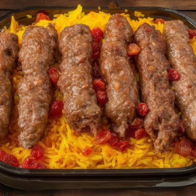 Half a kilo of kofta with rice