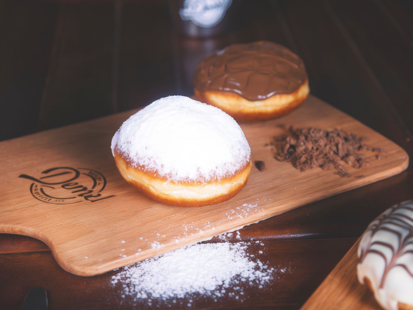 Sugar and jam donut