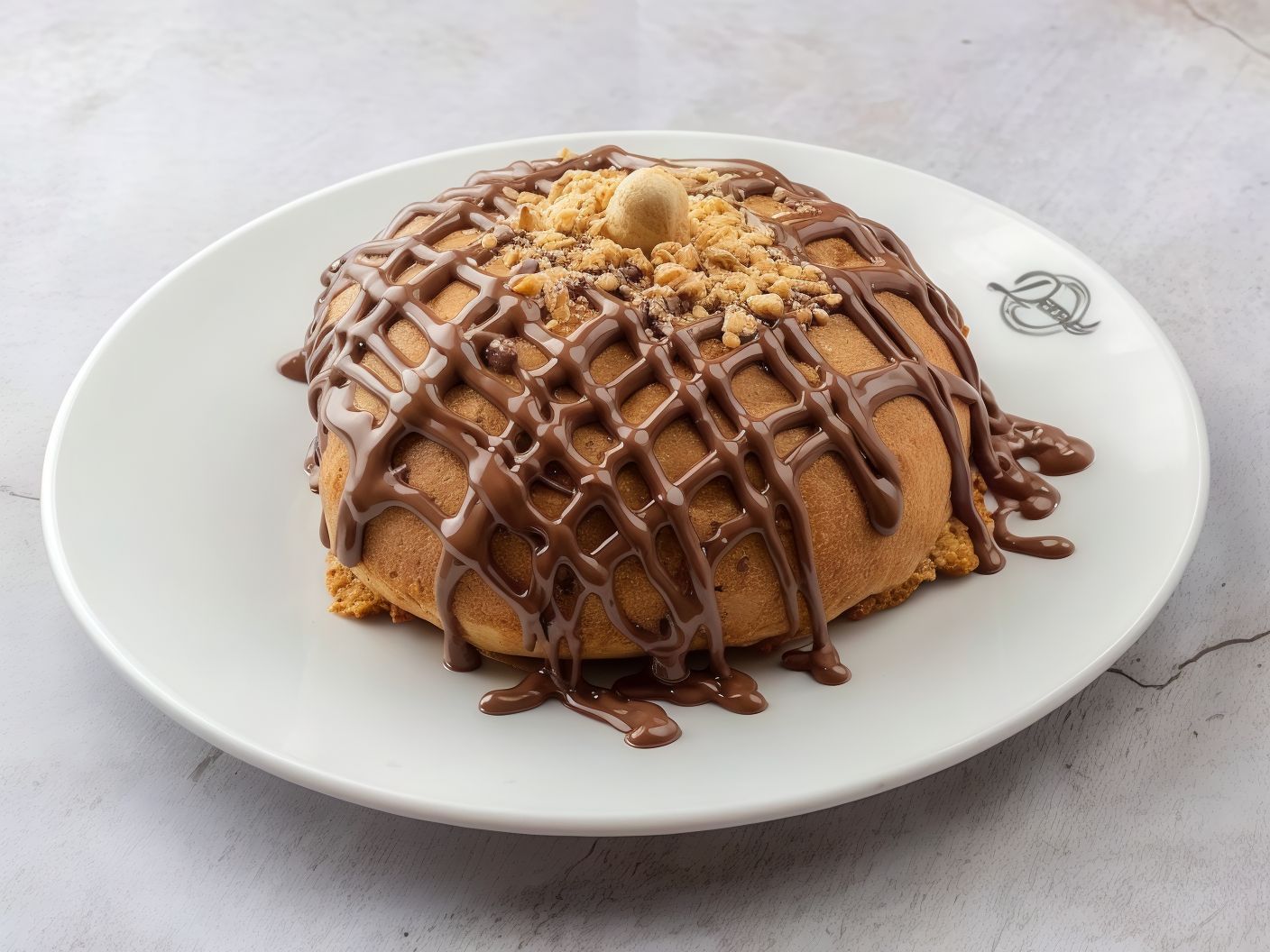 Coffee Bun with Nutella chocolate