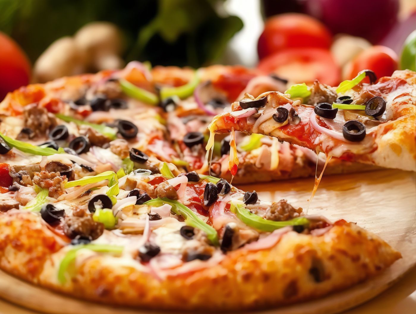 Fasting Vegetables Pizza
