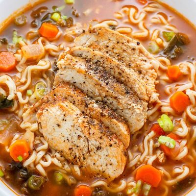 Spicy Ramen With Chicken Soup