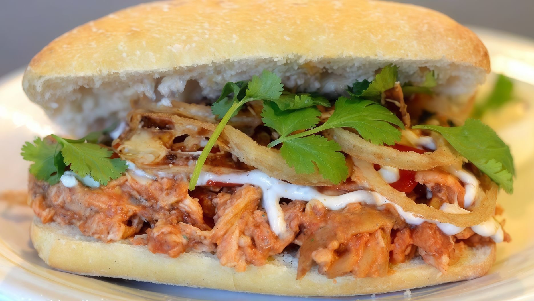 Indian Chicken Tikka Sandwich
