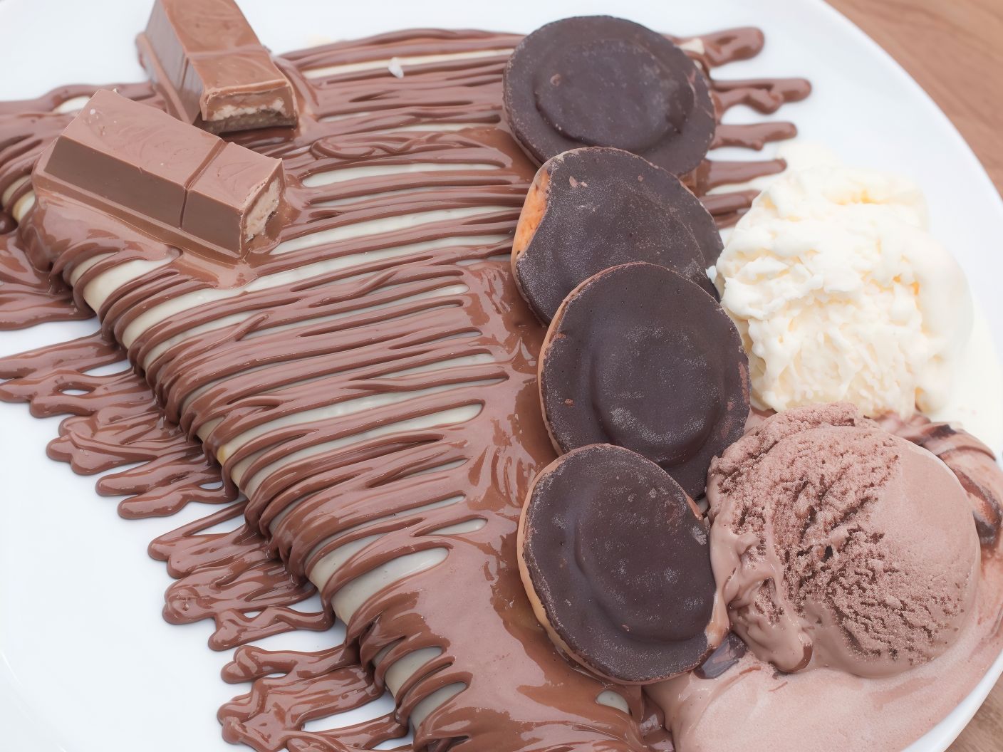 Nutella Chocolate Mix Cake Crepe