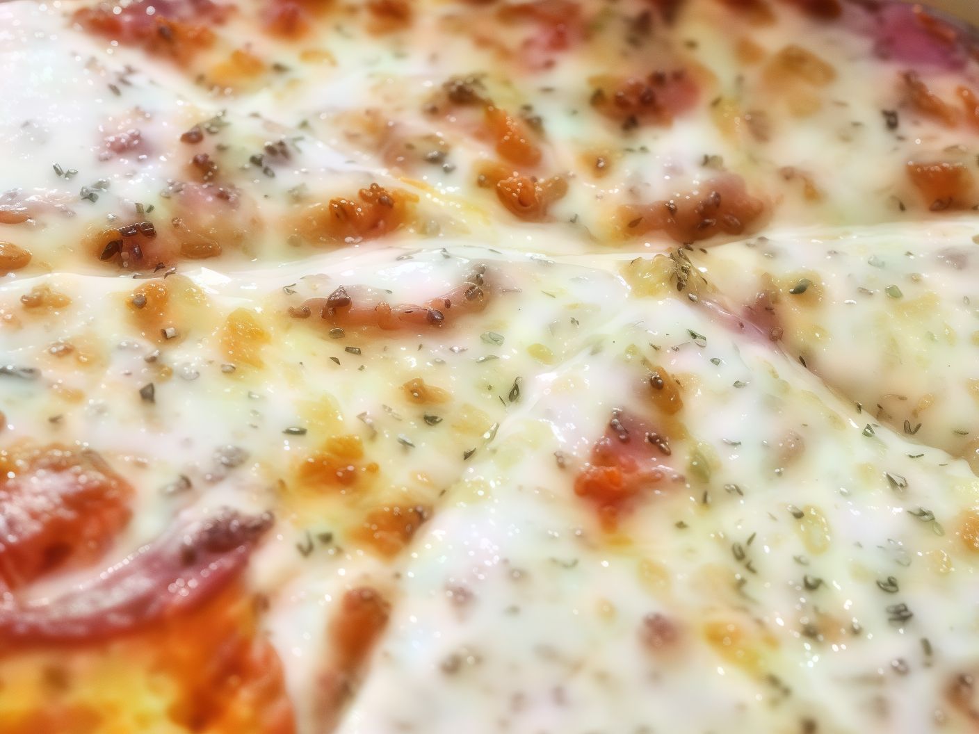 Oriental Pizza with Kiri Cheese