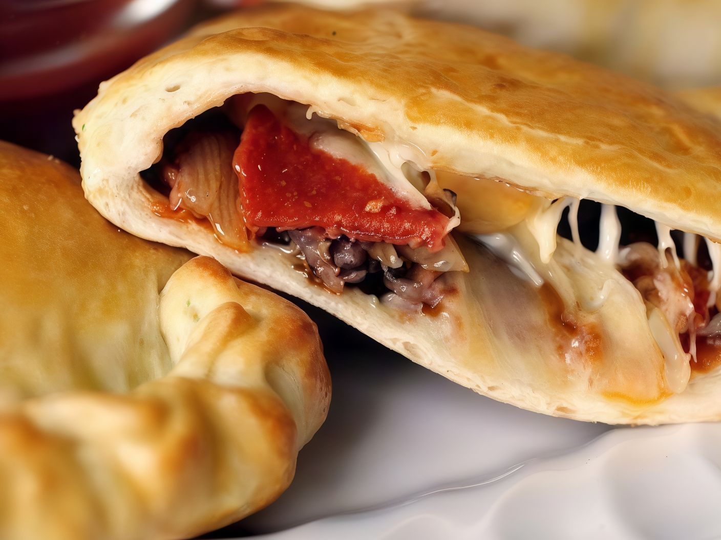 Oriental Sausage Calzone