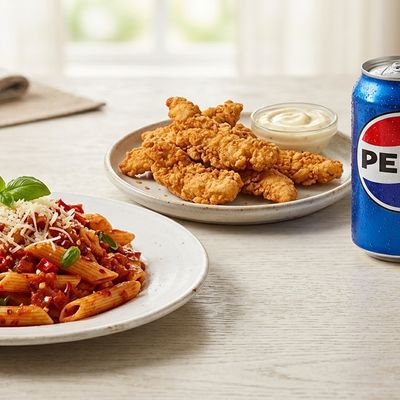 Arrabbiata Pasta with Strips Offer