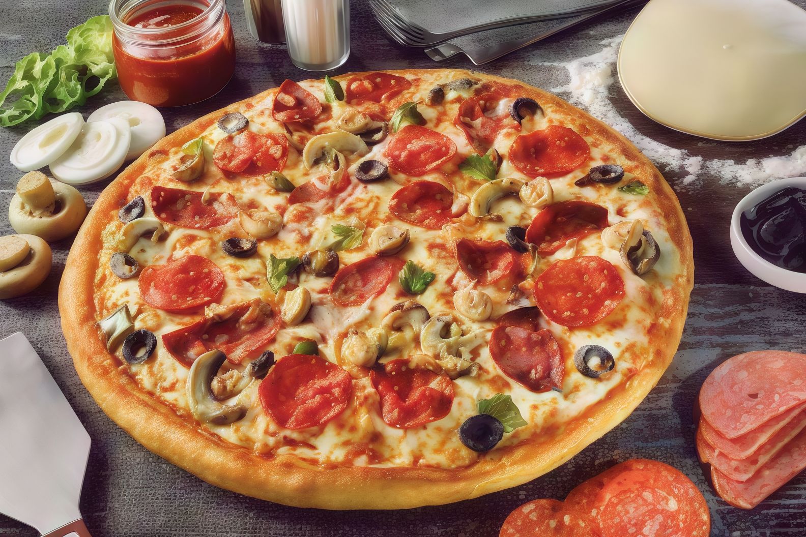 Super supreme pizza