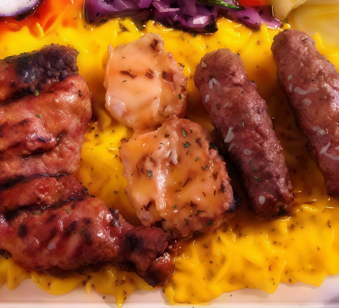 1/2 Chicken And 1/2 Kofta Meal