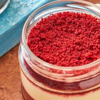 Red velvet jar