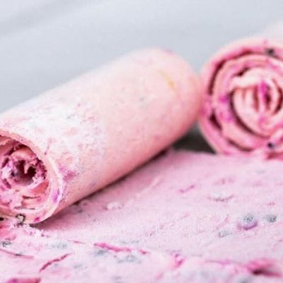 Cherry Ice Cream Rolls (3 Rolls)