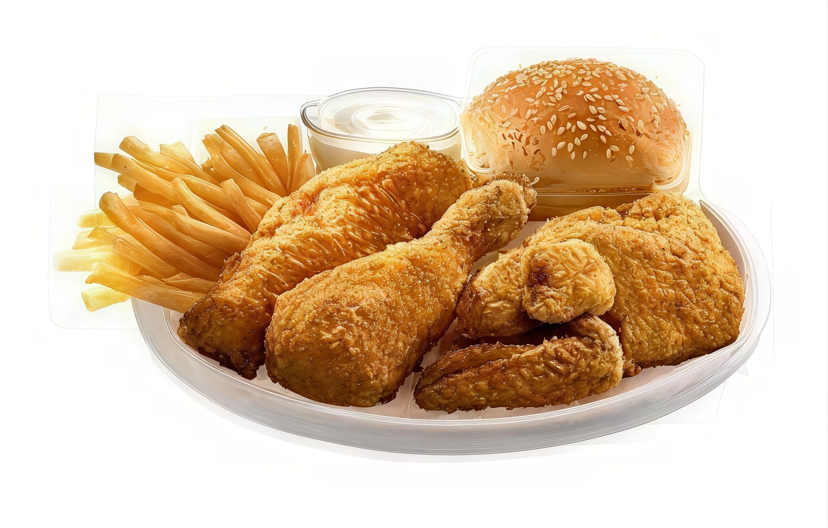 Lunch box (1/2 chicken)