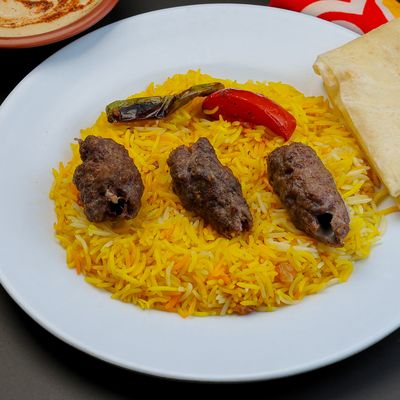 وجبة كفتة مع أرز