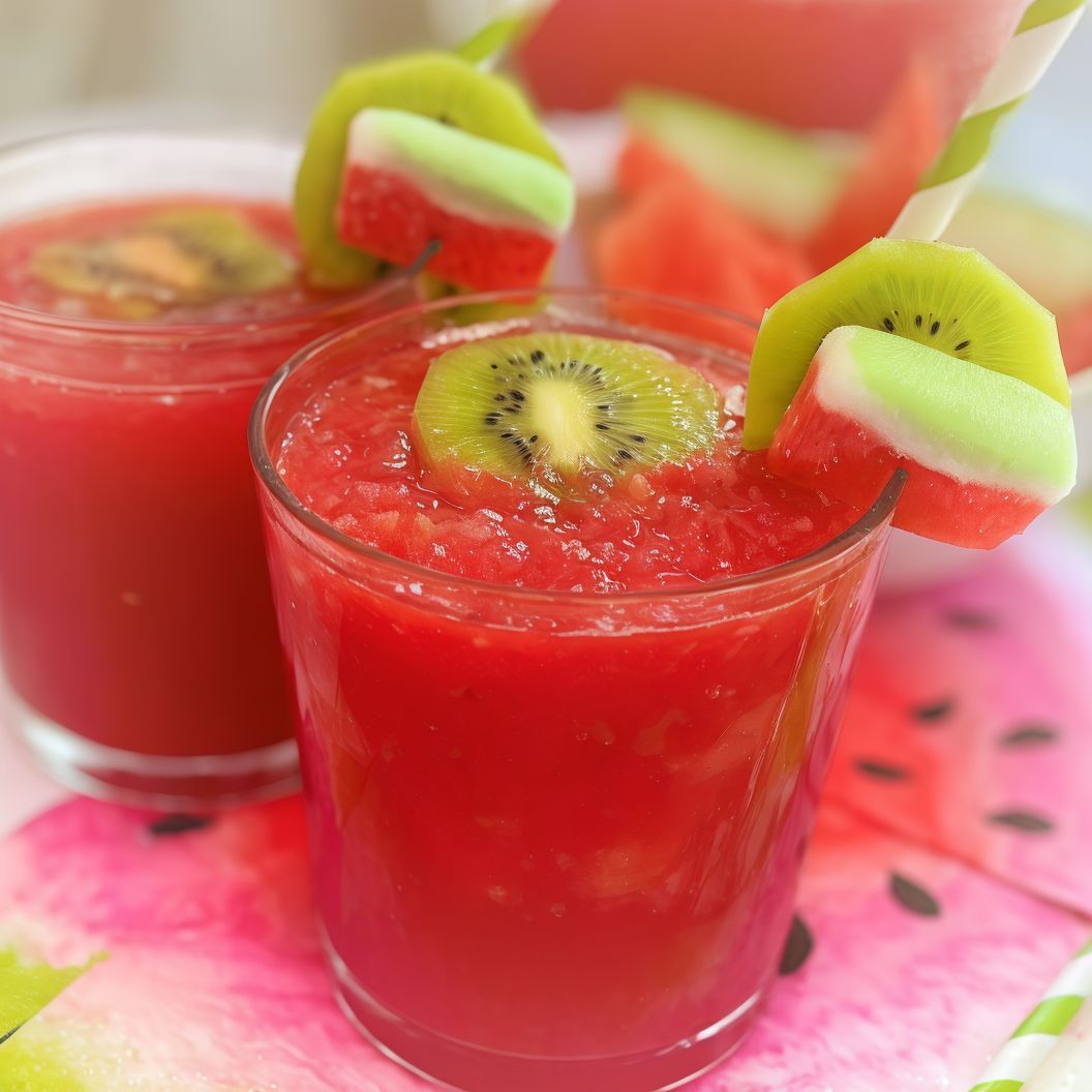 Watermelon And Kiwi Juice