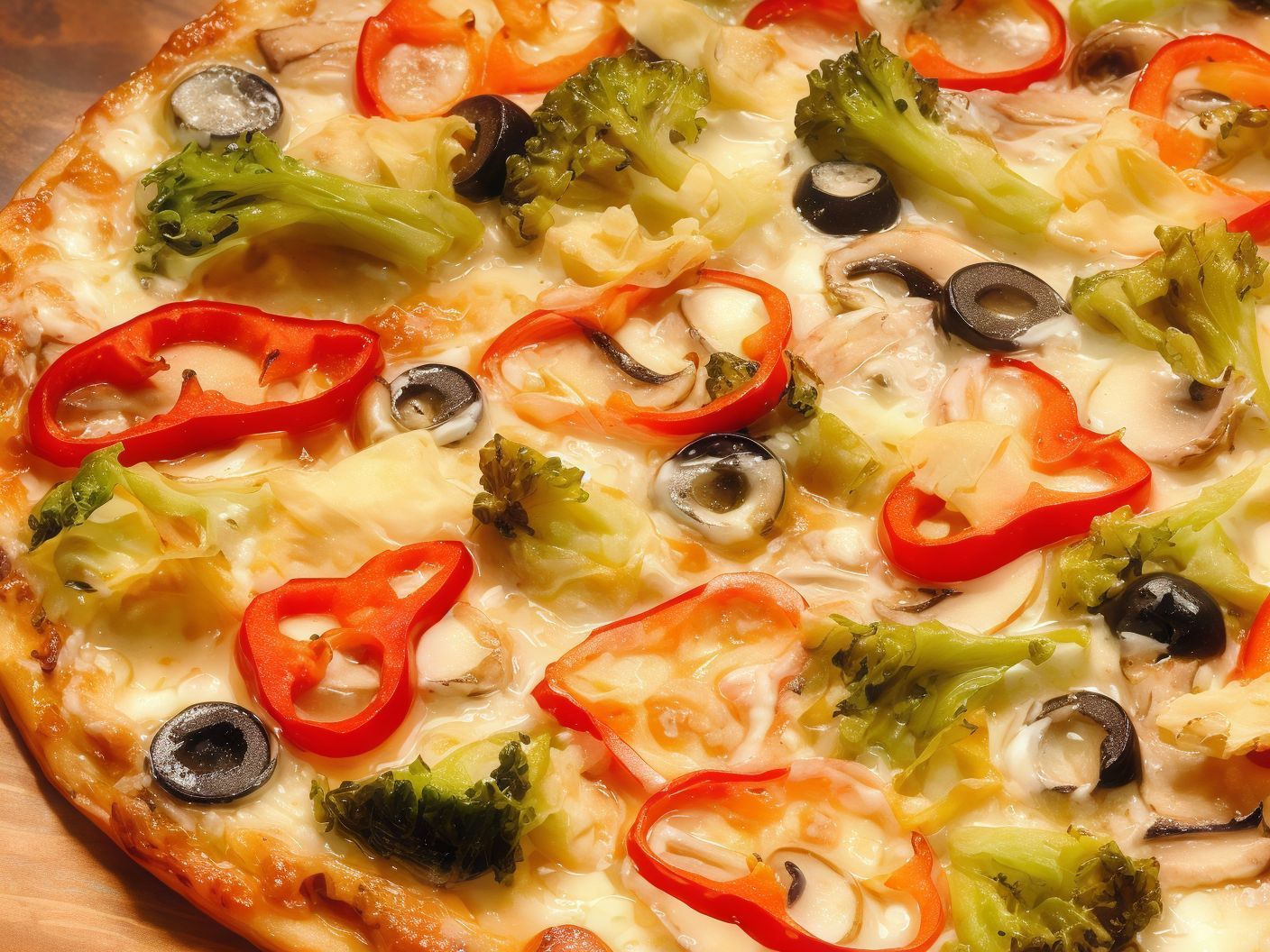 Italian vegetable pizza
