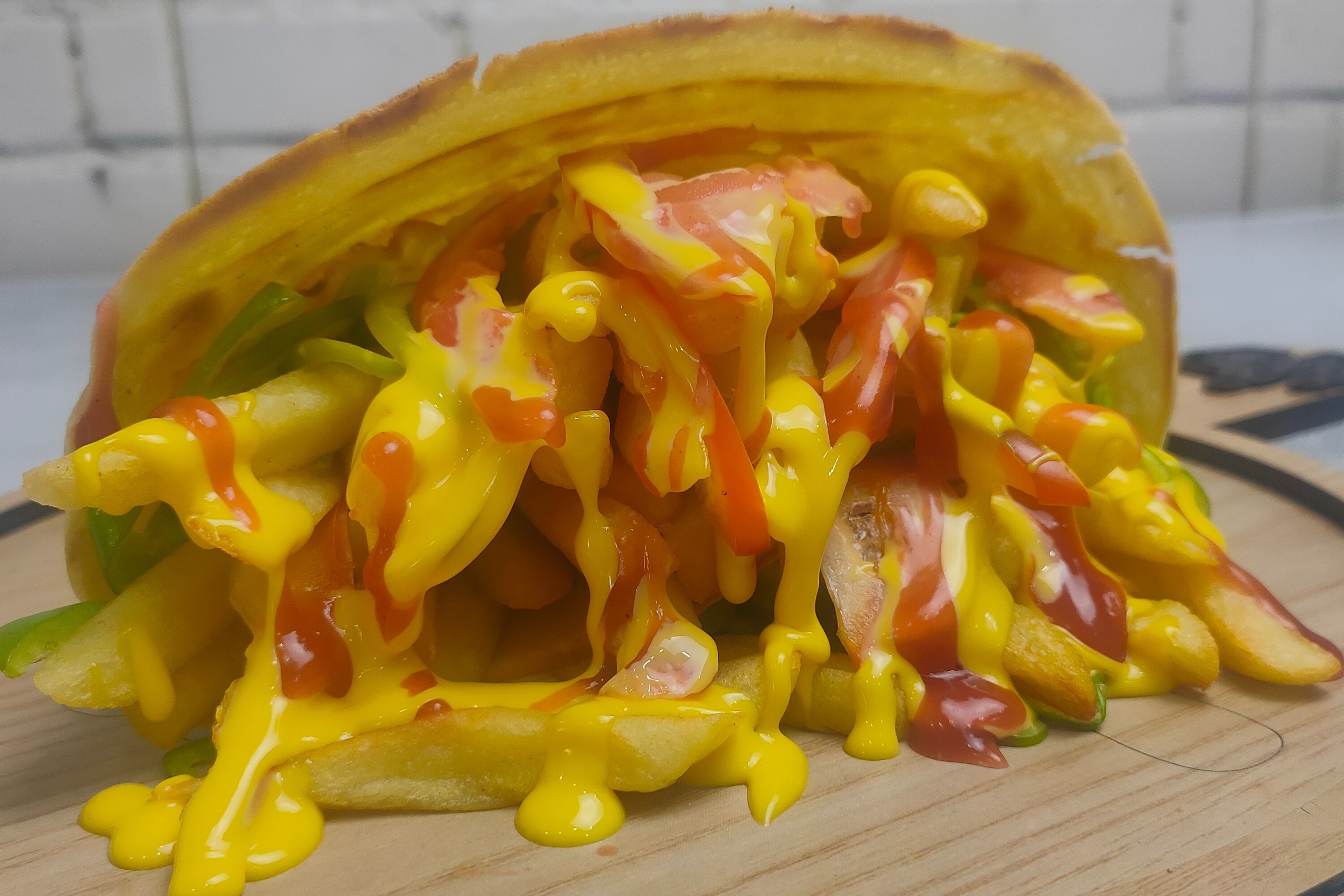Cheddar Potato Crepe