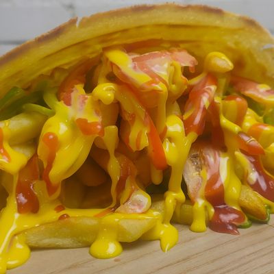 Cheddar Potato Crepe
