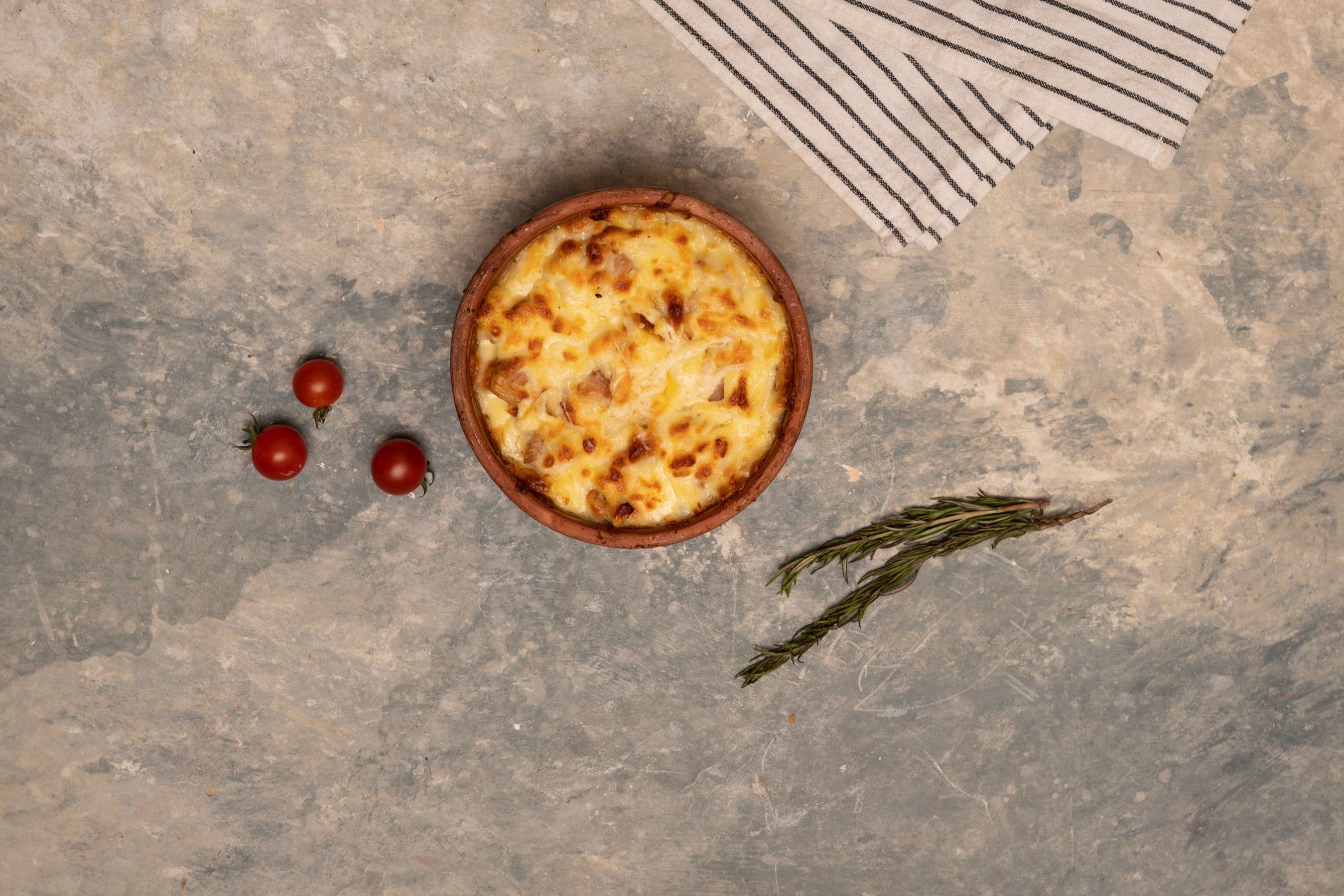 Béchamel pasta with minced meat