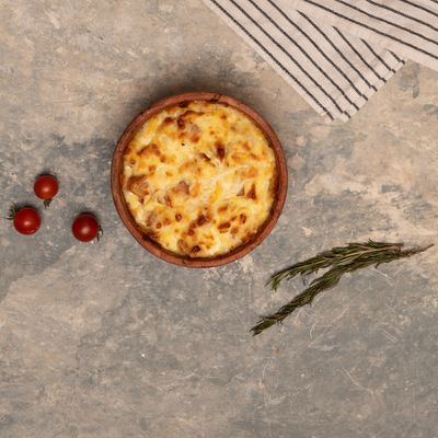 Béchamel pasta with minced meat