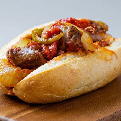 Spicy Smoked Oriental Sausage Sandwich