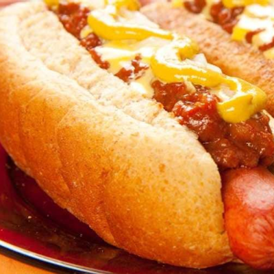 Spicy Chili Hot Dog Sandwich