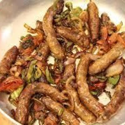 Grilled Oriental Sausage Meal