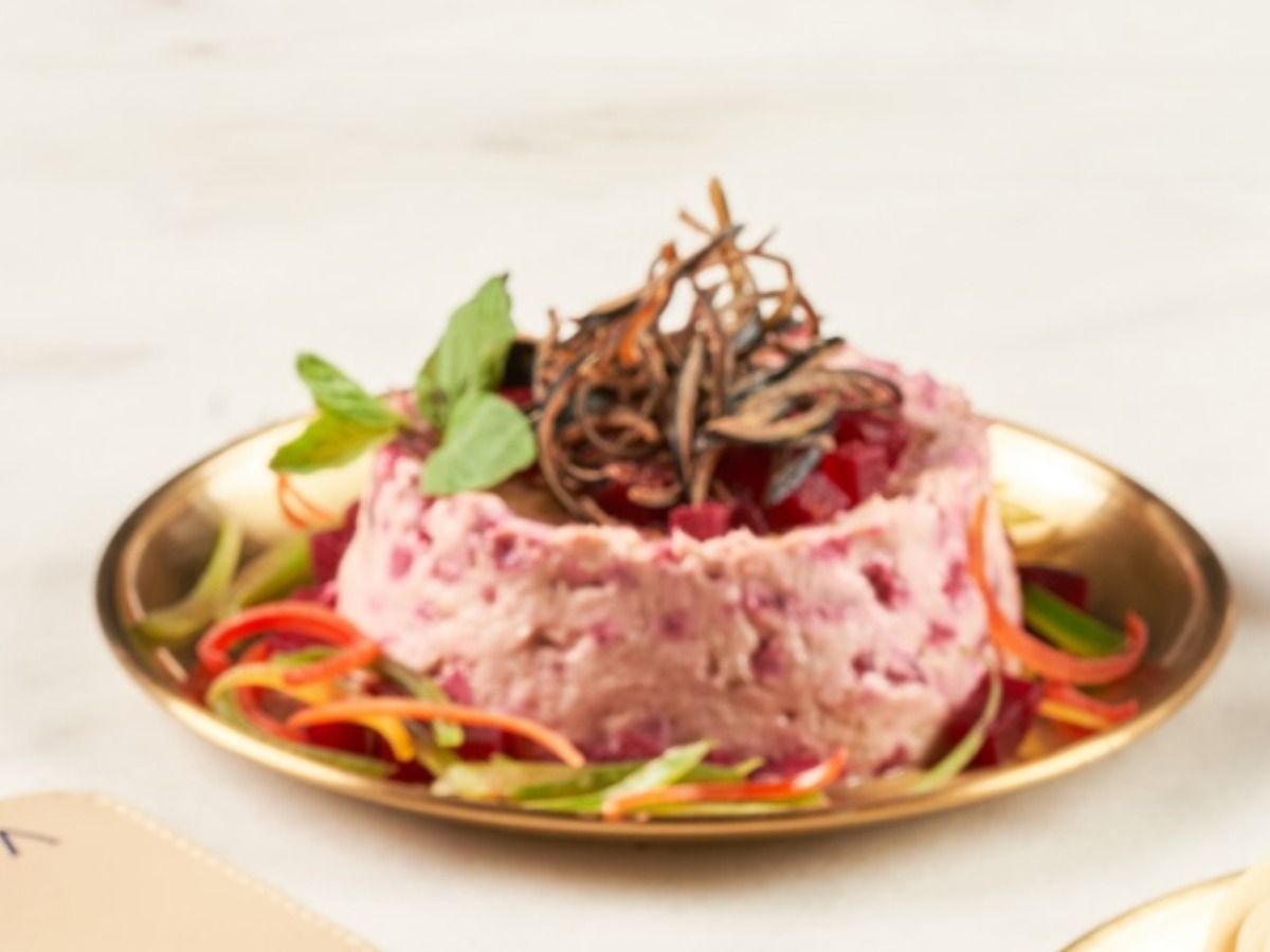 Muttabal with Beetroot