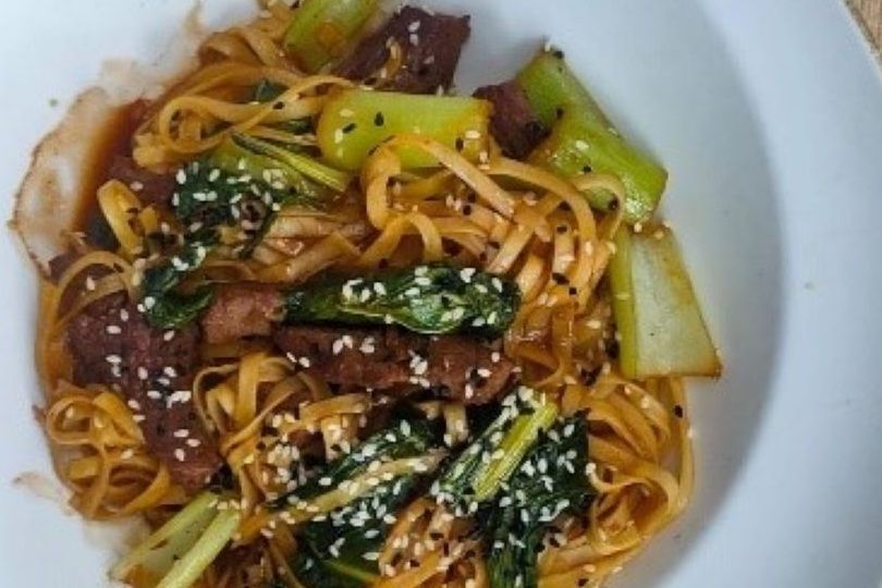 asian beef stir-fry noodles