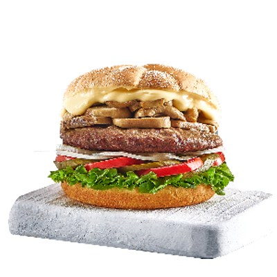 Mega Mushroom Cheese Burger