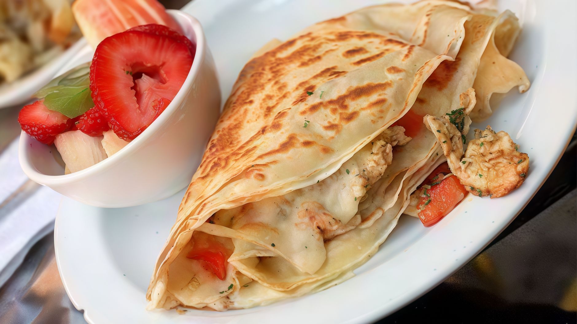Chicken Shawerma Crepe