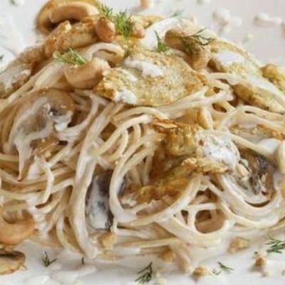 سباغيتي ترينو مع الفطر
