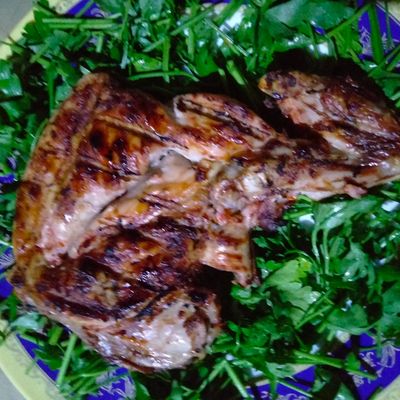 صدر دجاج مشوي على الفحم