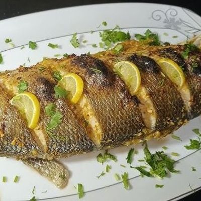 Grilled local sea bass