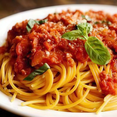 Spaghetti With Tomato Sauce